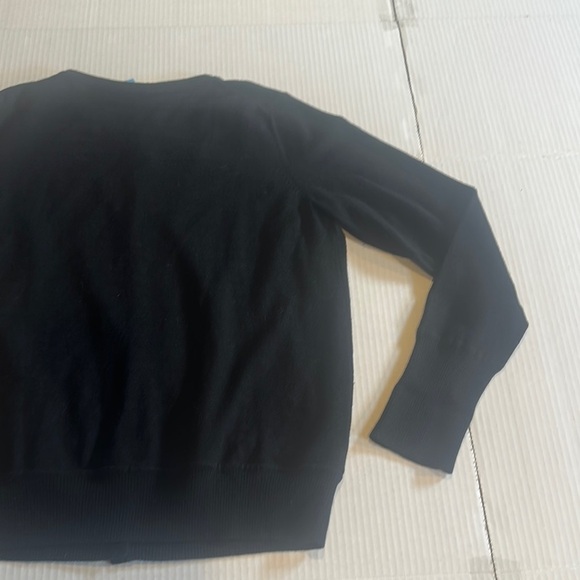 Escada Sport Black Button-Up Cardigan w inside chain design 75% merino wool sz M - Picture 11 of 14